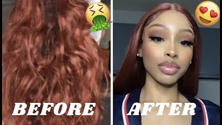 HOW TO REVIVE A SYNTHETIC WIG BEGINNER FRIENDLY [upl. by Dygal]