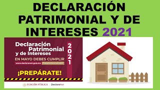 Soy Docente DECLARACIÓN PATRIMONIAL 2021 CDMX [upl. by Maier]