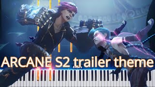 「ARCANE SEASON 2 trailer theme  piano 」 Piano Arrangement  Sheet Music [upl. by Erdua]