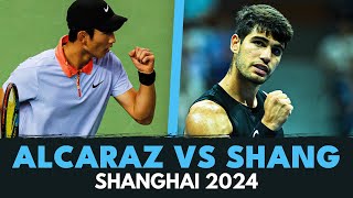 Carlos Alcaraz vs Juncheng Shang  Shanghai 2024 Highlights [upl. by Teferi]