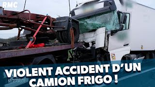 Impressionnant accident d’un camion sur l’autoroute [upl. by Nelra]