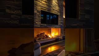 Beautiful interior design of fireplace viralshort [upl. by Onairda]