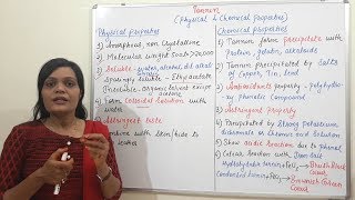 Class 57  Tannin Part 02  Properties of Tannin Physical and Chemical Properties [upl. by Sherill]