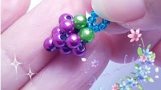 How to make beaded grape 🤗 [upl. by Ria446]