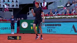 Alexander Zverev defeats Thiem to win first Madrid title  Mutua Madrid Open 2018 Final Highlights [upl. by Tik]