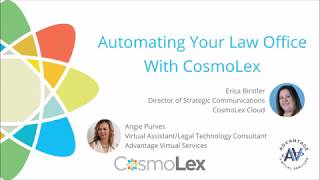 Automating Your Law Office with CosmoLex [upl. by Naujaj]