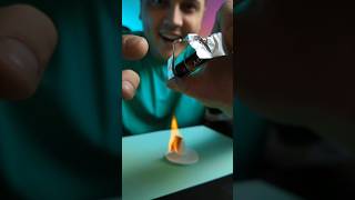 Fire with a battery and foil hacks experiment shorts [upl. by Alekim256]