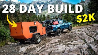 FULL TOUR  How To Build an AFFORDABLE CAMPER in 4 Weeks [upl. by Ylellan]