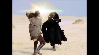 Star Wars Episode I  The Phantom Menace Escape Tatooine QuiGon Vs Darth Maul 4K ULTRA HD [upl. by Wettam756]