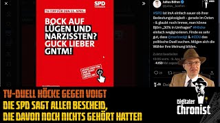 TVDuell Höcke gegen Voigt  Die SPD sagt allen Bescheid die davon noch nichts gehört hatten [upl. by Iden]