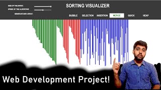 SORTING VISUALIZER  One of my coolest projects to datesoftware projects for resume [upl. by Hashimoto890]