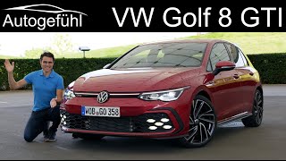 VW Golf 8 GTI FULL REVIEW  driving the Mk8 Golf GTI 2021  Autogefühl [upl. by Adeirf256]