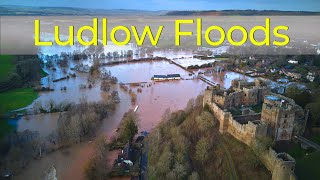 Ludlow Floods  Filmed by Drone [upl. by Lael]