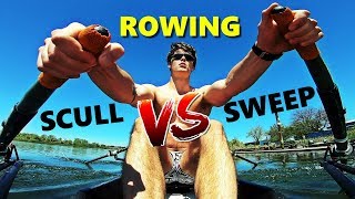 Scull vs Sweep Rowing Rowing Vlog 002 [upl. by Monahon]