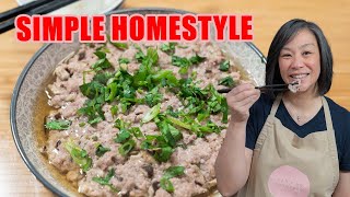 Homestyle Chinese Steamed Pork Patty 蒸肉餅  Simple Chinese Food [upl. by Neve]