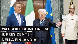 Mattarella incontra il Presidente della Repubblica di Finlandia [upl. by Nuyh]