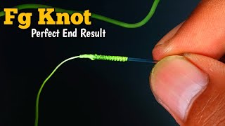 Fg Knot  The secret to strong and smooth tying of braid to leader line [upl. by Burty]