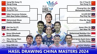 HASIL DRAWING CHINA MASTERS 2024 𝗚𝗜𝗟𝗔𝗞 𝗗𝗥𝗔𝗪𝗡𝗬𝗔 𝗕𝗘𝗥𝗧𝗔𝗕𝗨𝗥 𝗣𝗘𝗥𝗔𝗡𝗚 𝗦𝗔𝗨𝗗𝗔𝗥𝗔 chinamasters2024 [upl. by Vokay]