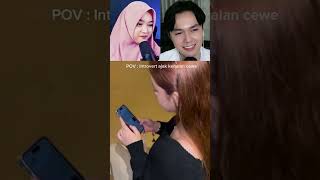 KETIKA INTROVERT MAU KENALAN AMA CEWE❗️❗️shorts teguhsuwandi videomeme reactionvideo [upl. by Elyl]