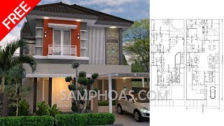 Sketchup Home Design 3d 11x27m with 4 Bedrooms sketchup model full plan [upl. by Enoed]