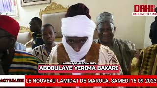 Abdoulaye yerima BAKARI le Nouveau Lamido de Maroua [upl. by Leanora264]