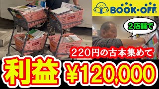 220円の古本をブックオフでひらすら集めた結果、2点店舗で利益120000円！？【本せどり】【古本せどり】【中古せどり】 [upl. by Imekawulo428]