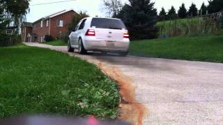 VW Golf TDI true straight pipe exhaust [upl. by Aihsenak]