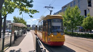 Konstal 105N2k2000 20782079 🚊25 Tramwaje Warszawskie [upl. by Eissert838]