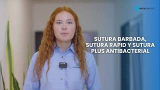 Sutura barbada Sutura Rapid y Sutura antibacterial [upl. by Ymorej750]