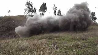 4kg thermobaric plastic explosive vs 4ton rock [upl. by Naesad]