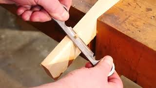 Using The Gramercy Tools Spoonmakers Drawknife [upl. by Mahon]