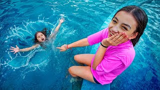 A MAITE AFOGOU A ANINHA NA PISCINA [upl. by Hannavas]