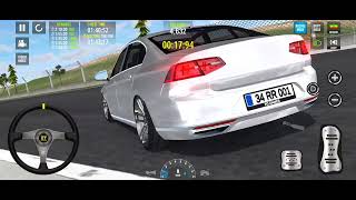 Volkswagen Passat B8 Rline ile Yarış pisti Test Drive Pov Sürüş  Car Parking 3D [upl. by Katalin]