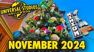 Universal Studios Hollywood  November 2024 Walkthrough Mario Christmas Merch amp Wicked 4K POV [upl. by Aubin177]