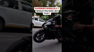 Bmw S1000rr wheelie sound 😯 youtubeshorts short shortvideo shorts [upl. by Daitzman]