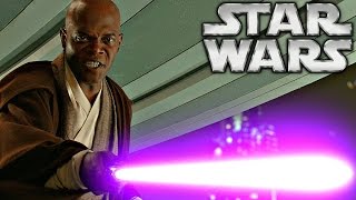 How Mace Windu Got His Purple Lightsaber  Star Wars Explained [upl. by Hadeehsar]