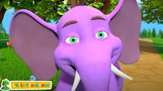 Happy Elephant Song amp More Animal Learning Nursery Rhymes amp Baby Songs [upl. by Arratoon]