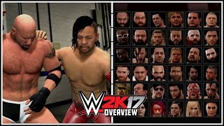 WWE 2K17 LASTGEN Full Roster All Match Types Backstage Brawl Gameplay All Titles amp More [upl. by Saffren]