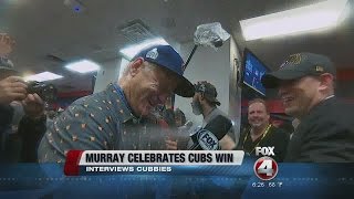 Bill Murray Sprayed with Champagne by Theo Epstein [upl. by Enyleuqcaj]