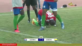 GAMBIA VS GABON SECOND HALF AFCON 2021 QUALIFIERS INDEPENDENCE STADIUM BAKAU [upl. by Adile]