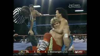 Badd Company DiamondTanaka vs Midnight Rockers 21988 AWA Tag Team Titles [upl. by Nellek]