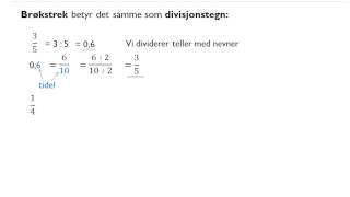 04 Brøk omregning mellom brok og desimaltallavi [upl. by Florida]