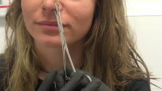 Must Watch Nose Piercing by undergroundbodypiercing piercing [upl. by Mikey]