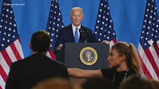 Key moments from Bidens press conference [upl. by Nomar520]