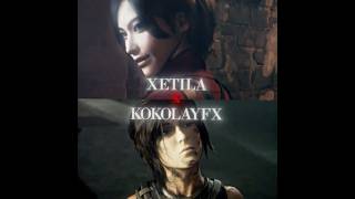 love potions 6arelyhuman remix  lara croft x ada wong edit [upl. by Eelirak]