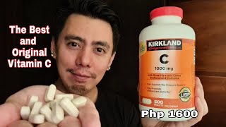 THE BEST amp ORIGINAL KIRKLAND SIGNATURE VITAMIN C 1000 MG ASCORBIC ACID WITH ROSEHIPS FOR Immunity [upl. by Enaitsirhc]