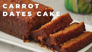 Moist Carrot amp Dates Cake  Cake Recipes [upl. by Radie]