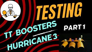 Table tennis booster mega test Part 1 Boosting your DHS Hurricane 3 rubber [upl. by Dow175]