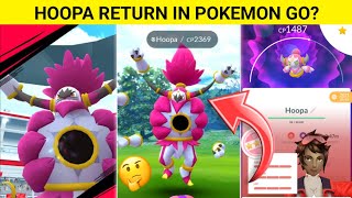 HOOPA RETURN IN POKEMON GO ALL INFORMATION AND PRIDICTION IN HINDI VIDEO BY POKEMON KA GURU G [upl. by Grubb]