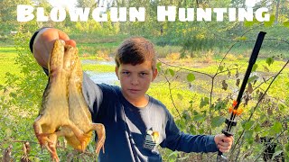 Frog hunting with blowgun and slingshot  Catch and cook [upl. by Hcnarb661]